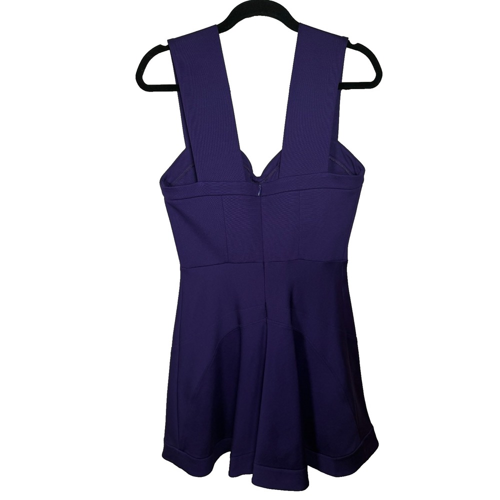 Rebecca Minkoff Purple Bustier Dress Sweetheart Neck Cocktail Dress Size 4 - Picture 9 of 13